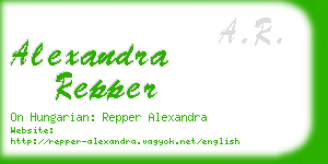 alexandra repper business card